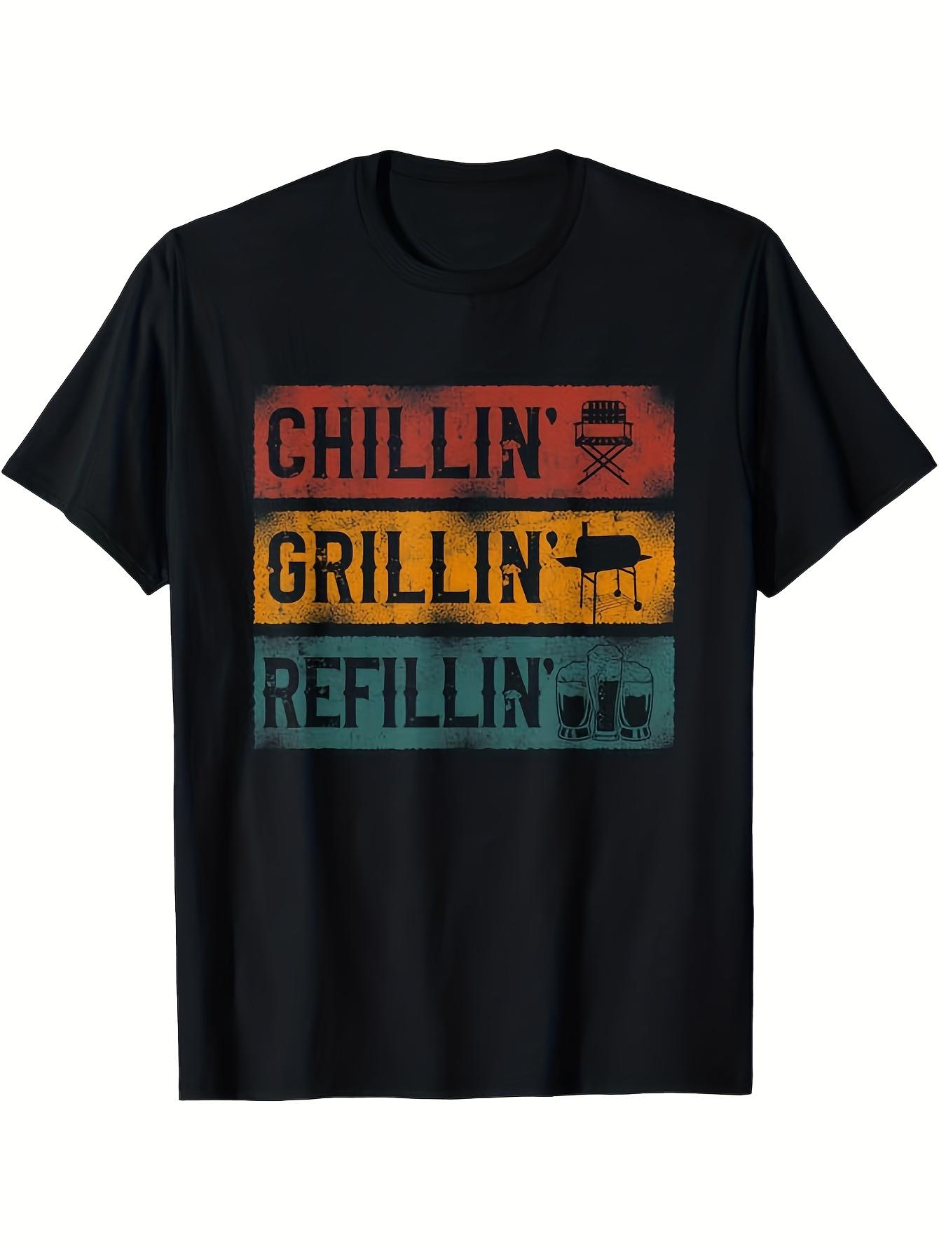Men s T-Shirt Y2K Grillin Bbq 4XL