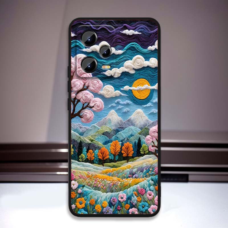 Creative landscape patterns Phone Case For Xiaomi Redmi Note 15 14 13 12 12S 11E 11 11S Pro Plus 4G 5G Black Soft TPU