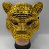 Golden Tiger Leopard Animal Mask for Halloween Party & Dance Performance