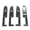 4 Pcs Door Window Control Panel Cover Carbon Fiber Style Glass Lift Button Decoration Sticker for Bronco Sport CX430 4