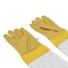 1 pair Extended Sleeves Bee Protective Gloves Faux Sheepskin Beekeepers Gloves  Beekeeper
