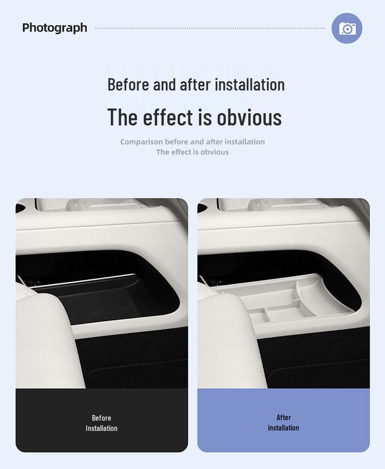 Silicone Divider Storage Box for I8 Center Console - Fits 25 Models