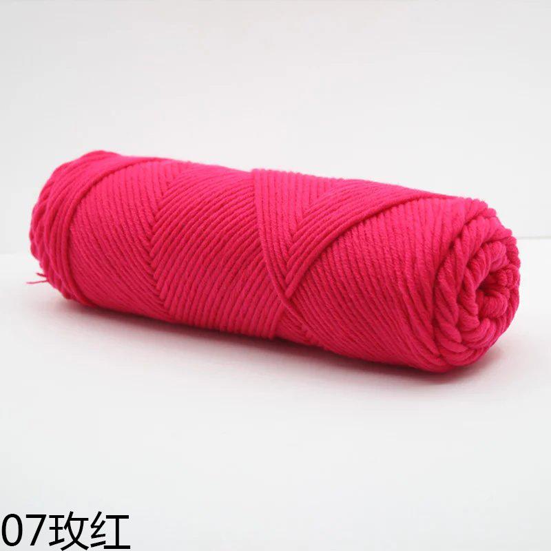100g/Klubko Bavlněná Vlna Ručně Pletený Šátek Rukavice Čepice Silná Příze Vícebarevná Ozdoba Přírodní Materiál Měkký Materiál