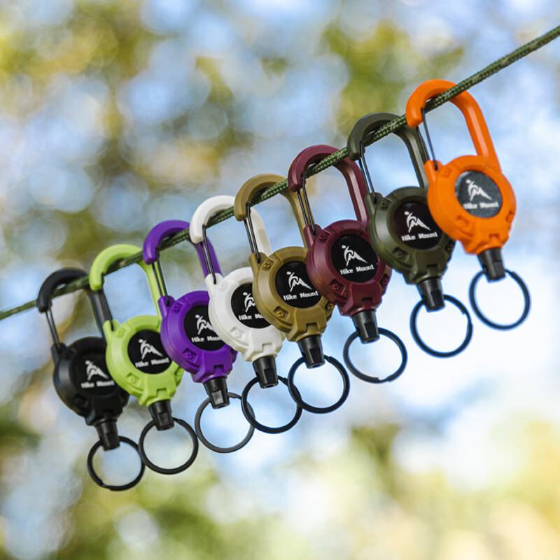 Outdoor Retractable Anti-Lost Keychain Carabiner