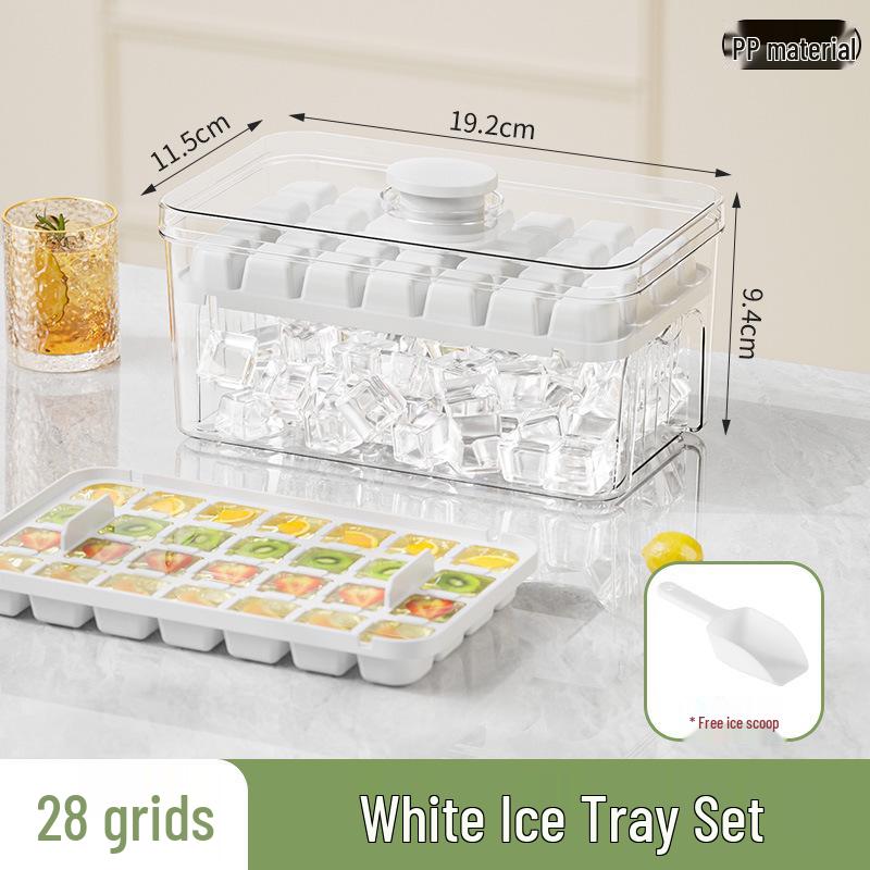 

Форма для кубиков льда одним нажатием: Легкая выемка, Быстрая заморозка, Большая вместимость для домашнего использования