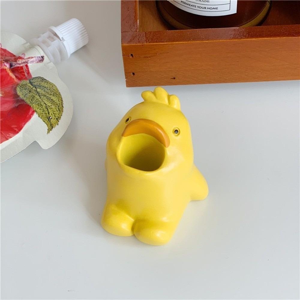 Animal Shape Toothbrush Holder Non-Slip Base Cute Corgi Shark Toothbrush Storage Stand Resin Multi-Functional Bathroom Decor