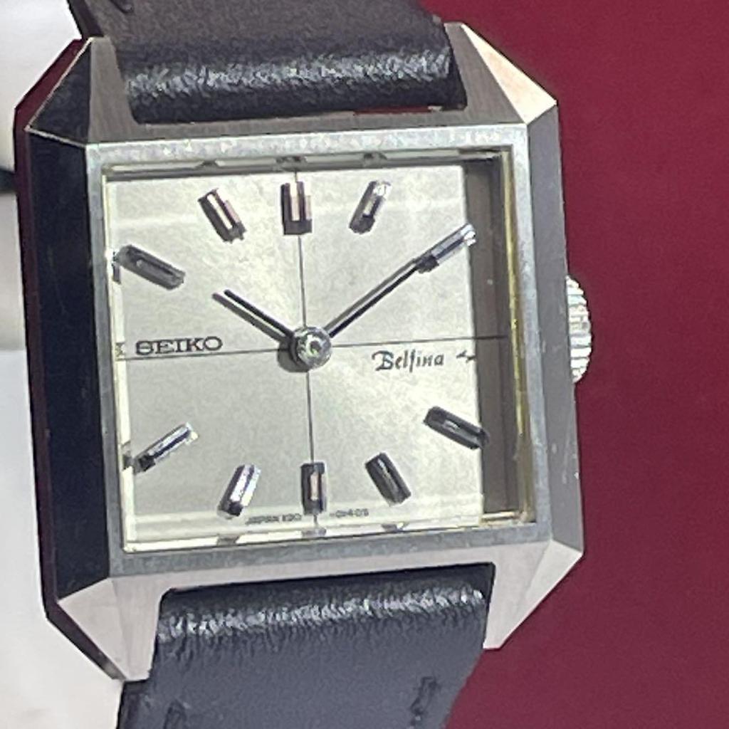 [USED] Stored 70s Seiko Belfina manual winding watch with genuine buckle, made in Japan