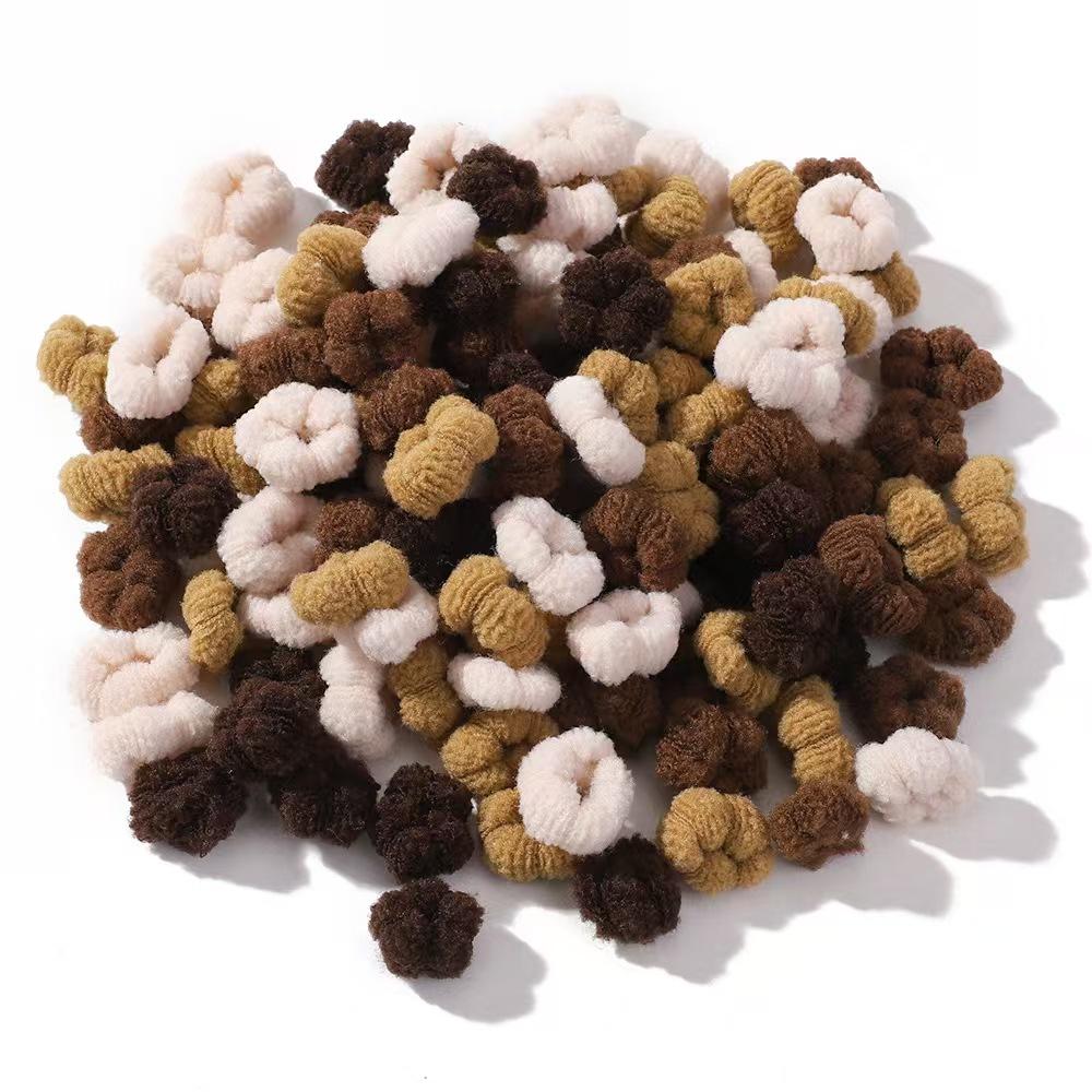 100 pieces of children's elastic hair bands, colorful hair bands, ponytails, rubber bands, small hair bands and hair accessories