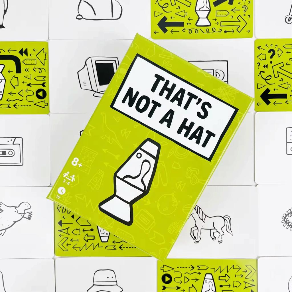 Unique Thats Not A Hat Card Game 3-8 Players Fun Memory Management Party Tabletop Game For Family Friends Basic Extended Version