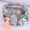 Bohemian Multi - Layer Bead Bracelets Set Ethnic Vintage Handmade Jewelry for Women