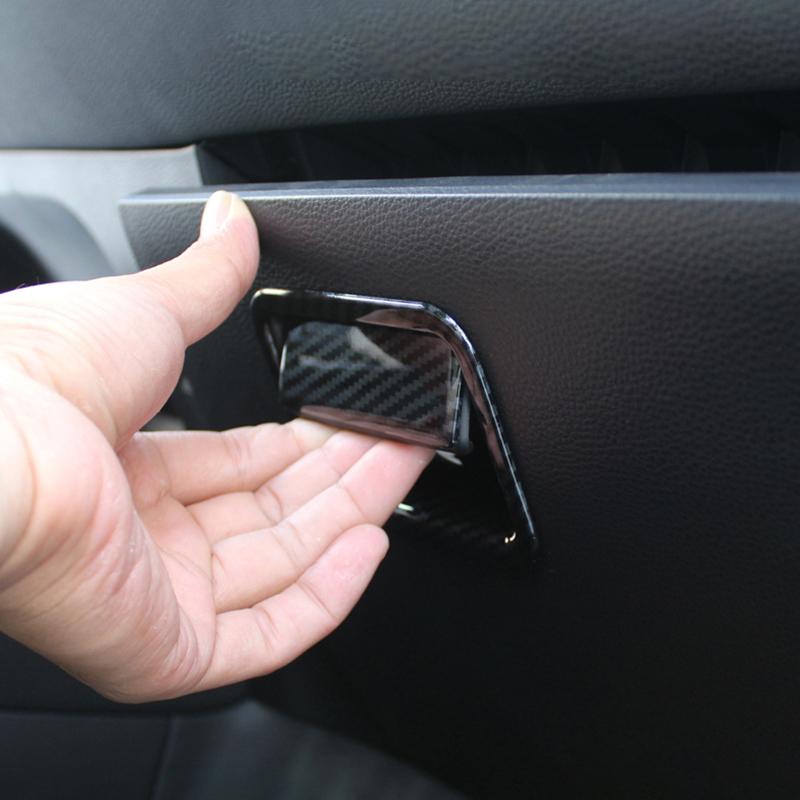 Stainless Steel Car Co-pilot Glove Storage Box Handle 3d Trim Trims For Toyota Corolla E210      2024 Hybrid