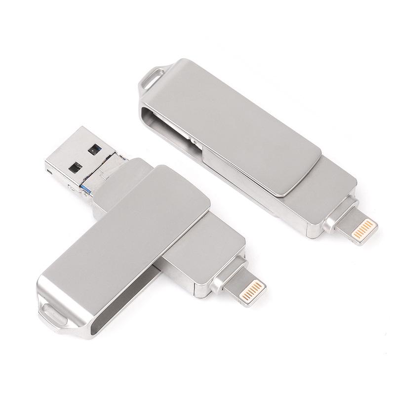 Высокоскоростной USB-флеш-накопитель 3-в-1: 1 ТБ и 512 ГБ для Apple, Android и ПК