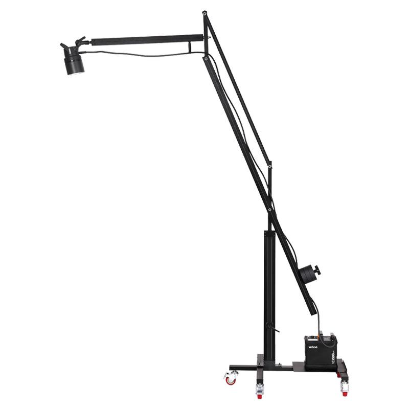 Large Photography Boom Arm Stand with Cantilever and Square Tube Slide for Studio Lighting
