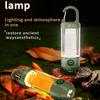 New Outdoor Camping Light with Multiple Light Sources, Portable Keychain Hook, Mini Flashlight, Atmosphere Camping Light