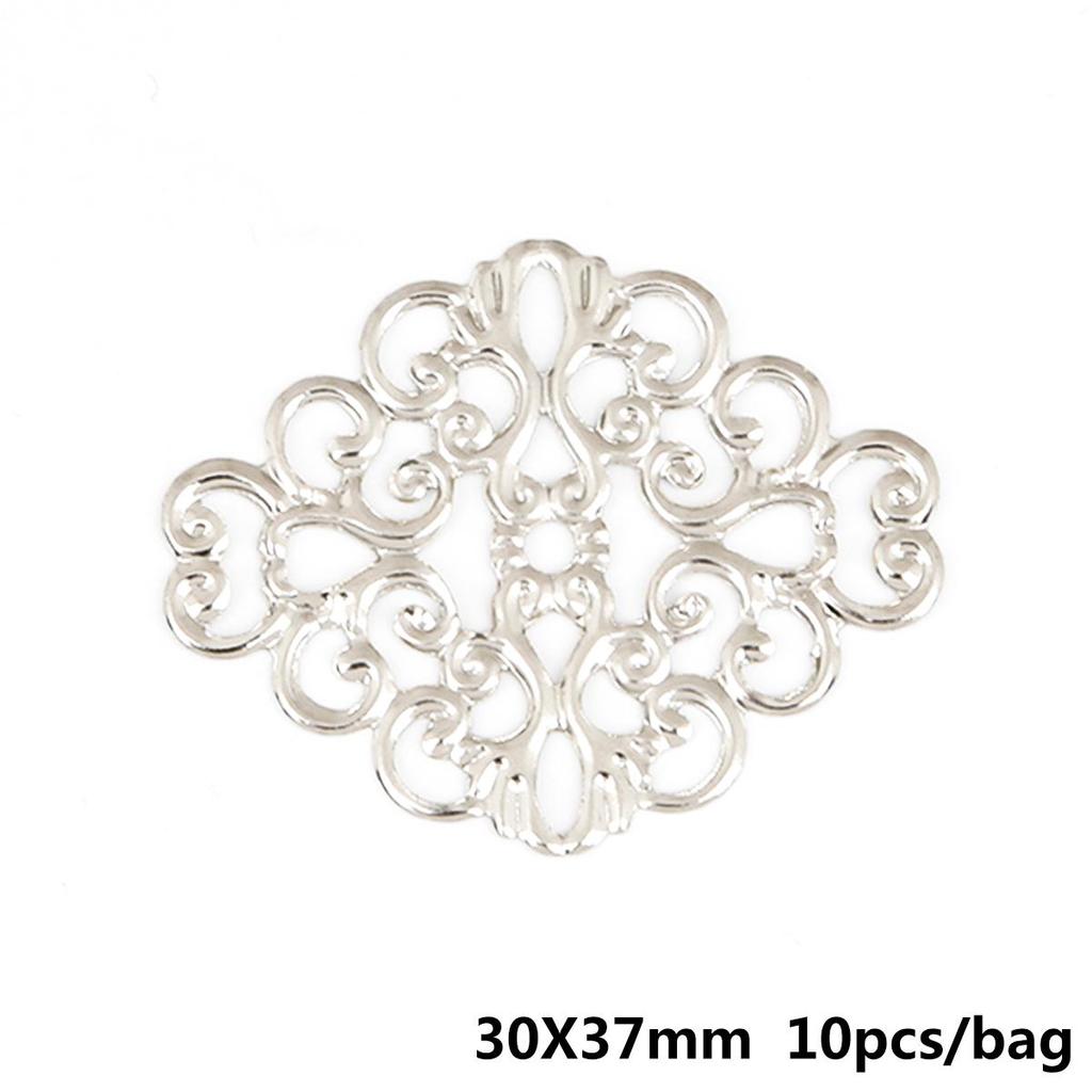 10ks Paví Měsíční Přívěsek Květina DIY Doplňky Součástky Pro Výrobu Šperků