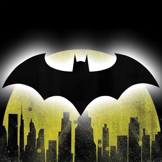 Bat Shape Lamp Night Light with Remote Control 16 Colors Changing Decorative Neon Sign LED Signal Lamp Party Decoration