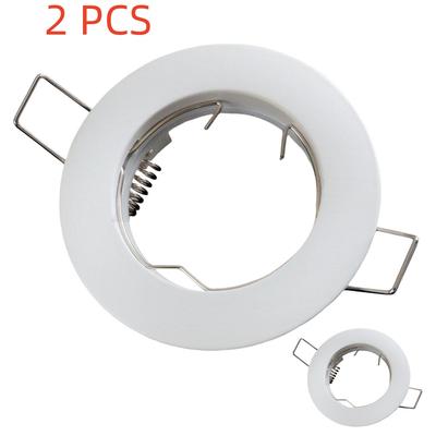 Recessed Mount Frame 2/10PCS, GU10 MR16 Lamp Holder Bracket, Aluminum Spot Lighting Fixture Socket