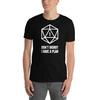 Roleplaying Game 20-Sided Dice T-Shirt / Polyhedral Dice Gift For Game Masters - "I Have A Plan"
