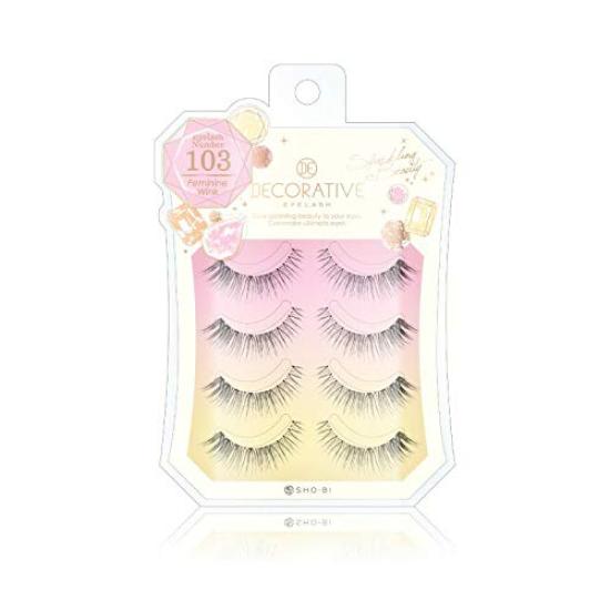 

DECORATIVE EYELASH False eyelashes for upper eyelashes Feminine Wink SE85629 No.103 чёрный