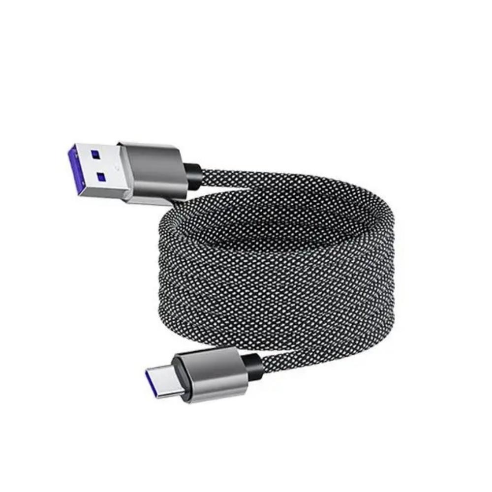 Magnetic USB C To Type C Braided Fast Charge Data Cable USB PD 65W Fast Charging Cable Quick Charge 3.0 Cable For Samsung Xiaomi 1m USB to C