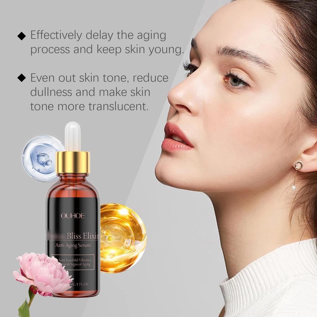 OUHOE Hydrating Facial Serum: Moisturize, Smooth Skin Texture, and Nourish Gently.