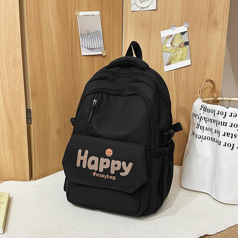 Spring and Summer New Korean Joker Fashion Trend Junior High School and High School Students Lightweight Backpack.