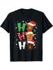 T-shirt Pyjama de Noël Vache des Highlands Écossaise - Imprimé Ho Ho Ho Père Noël Chemise de Nuit