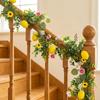 Green Leaves Artificial Lemon Vine 200CM Length Faux Lemon Branch  Home Decoration