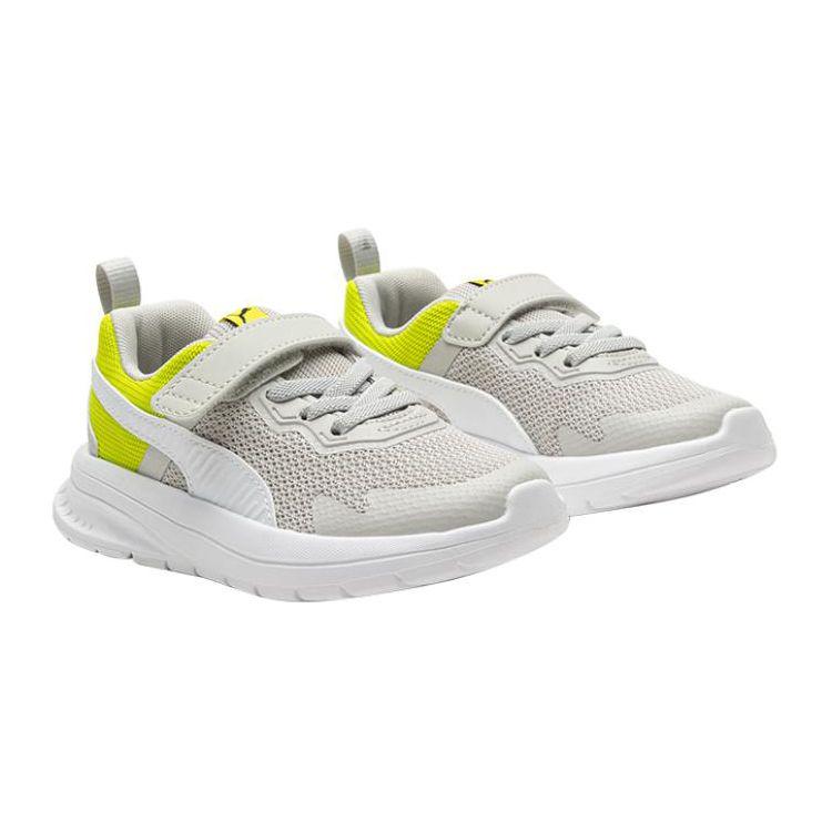 Puma Evolve Mesh Run Confortabili Versatili Absorbție Șoc Durabili Pantofi de Alergare Joși pentru Copii Adidași pentru Copii Verde Gri 386239-10