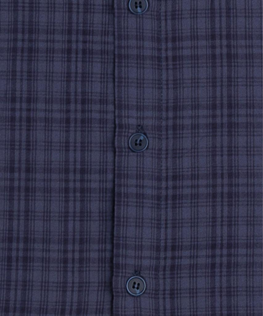 SAINTPAIN Sp Roll-Up Tartan Check Short Sleeve Shirt Navy