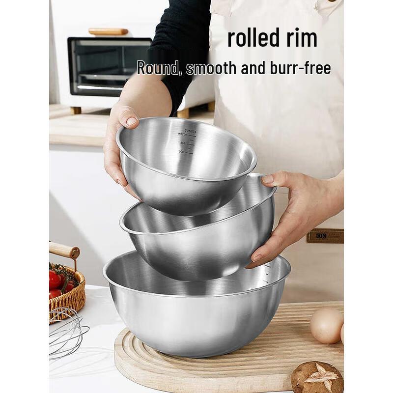 Stainless Steel Prep & Mixing Bowl