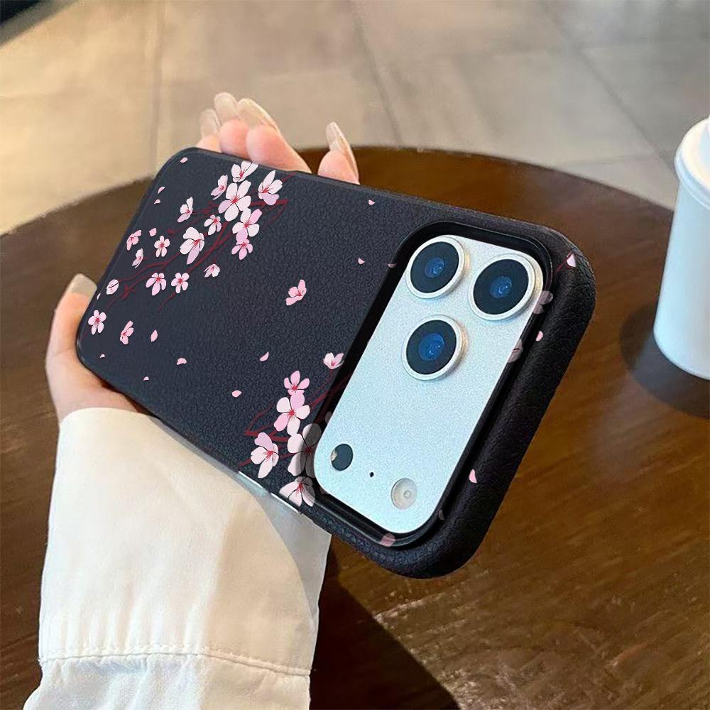 Pink Peach Blossoms Phone Case For iPhone 17 Pro Case iPhone 17 16 Pro 13 12 11 14 15 Pro Max 15 Plus Air Shockproof Soft Cover