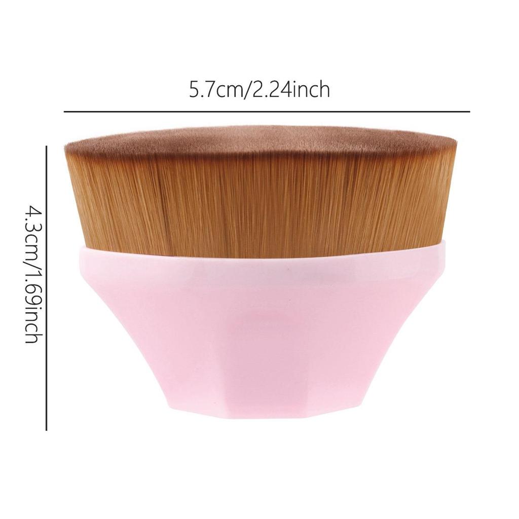 No. 55 Seamless Magic Foundation Brush with Cap - Perfect for Foundation and BB Cream, Non-Absorbing Design