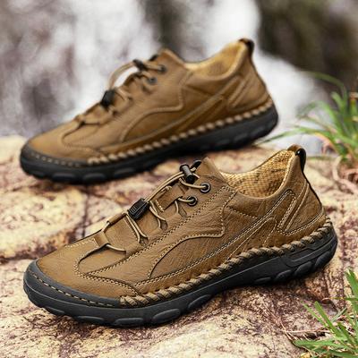 Mode Mode Leder Bequeme Herrenschuhe Luxusmarke Vielseitige Herren-Sneaker Trenddesign Schnürschuhe Outdoor Rutschfest Herren Freizeitschuhe