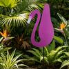 Outdoor Garden Centerpiece Flamingos Yard Decorations, Plastic Flamingo Lawn Statue with Metal Stakes, Weather Vibrant Decor Resistant Ornaments & for