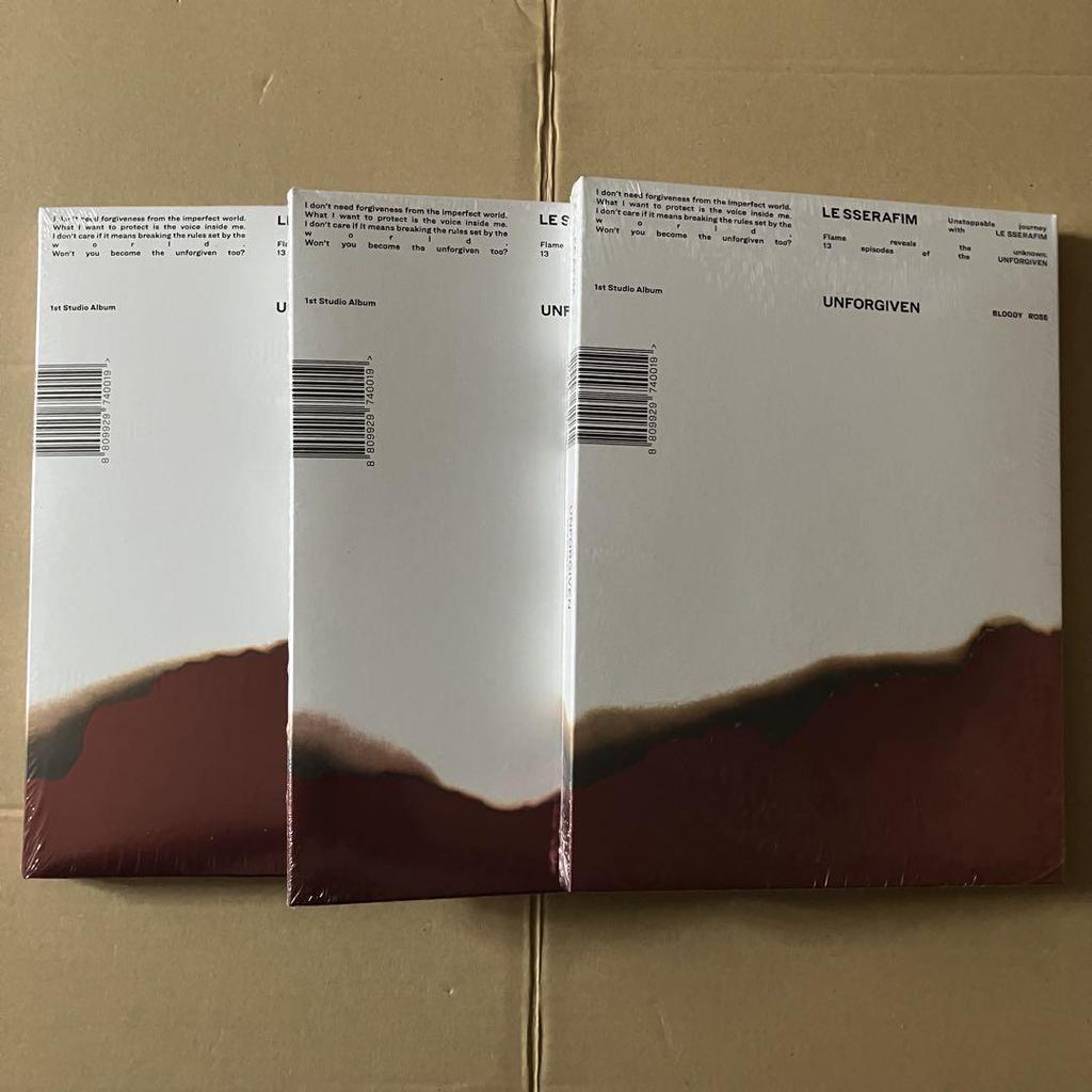 [USED] LE SSERAFIM Album UNFORGIVEN 3 Versions
