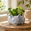 Ornaments Dog Shaped Flowerpot Funny Bulldog Plant Pot Cute Puppy Figurine  Desktop