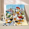 Potdemiel Cartoon Donald Duck Blanket Kids Throw Office Thick Nap Blanket Warm Home Sofa Decor Throw Unisex Kids Boy Girl Gift