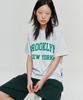PAPERBOY [Set] Brooklyn New York Short Sleeve Half Pants Set-White