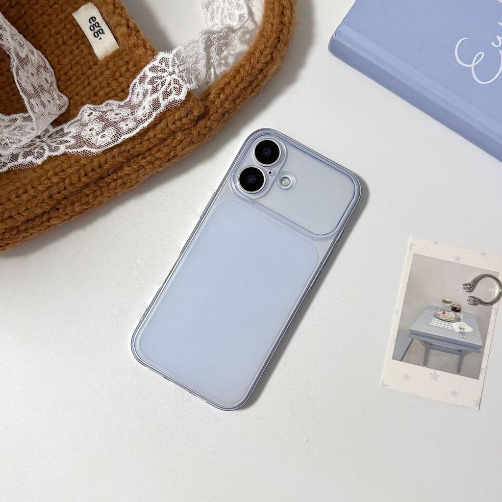 iPhone 13-17 Pro Max Frosted Semi-Transparent Soft Case for Couples