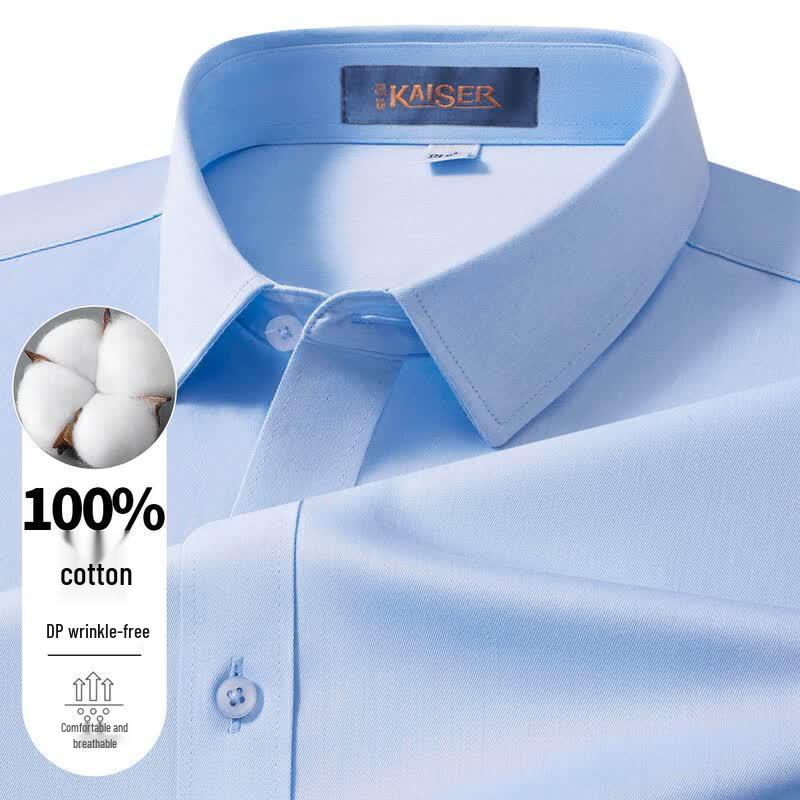 Men's Pure Cotton Non-Iron Long Sleeve Shirt