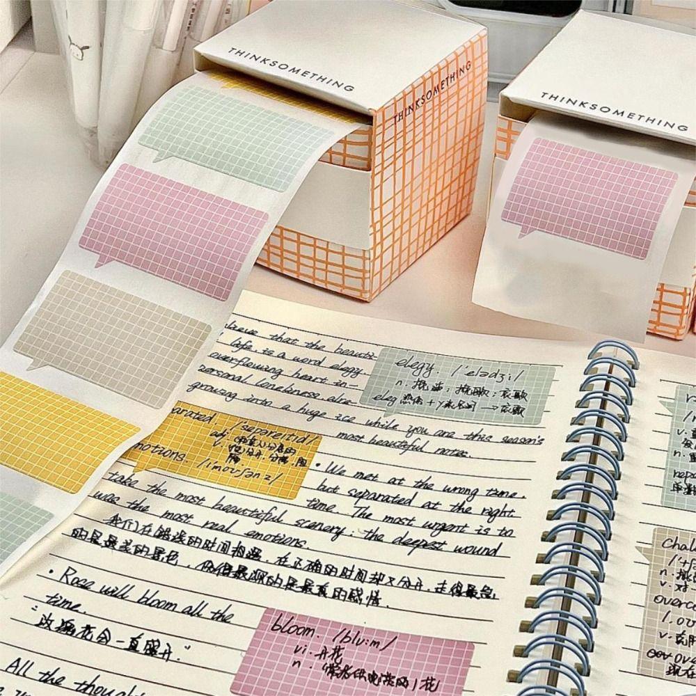 Gradient Color Roll TAPE Dual Purpose Note Sticky Notes Cute Clouds Memo Pad Stationary