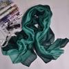 Season Solid Color Gradual Change Color Mulberry Silk Silk Scarf Women, Color Matching Women'S Scarf Shawl Yarn Beach Towel