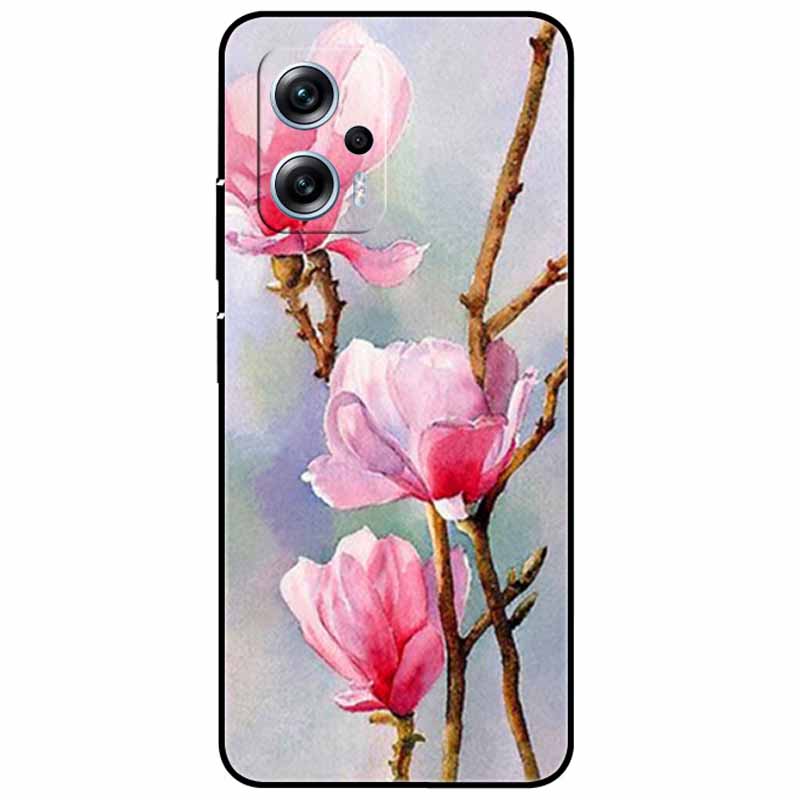 For Xiaomi Poco X4 GT Case 6.6'' Cat Wolf TPU Silicone Soft Coque Fundas for Poco X4 GT 5G Cover Black Edge Lovely PocoX4 X 4 GT
