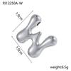 CARLIDANA Hot Sale Stainless Steel Capital Letter Alphabet Irregular Bubble Initial Pendant Charms For DIY Jewelry Necklace