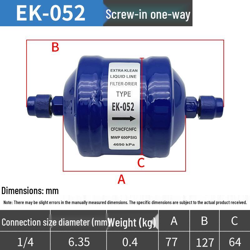 Central Air Conditioning Cold Storage Dryer Filter Unit - Refrigeration Accessories 083/084