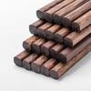 Chinese Chopsticks Reusable Japanese Sushi Chopsticks Household Healthy Chicken-wing Wood Tableware Chopsticks set