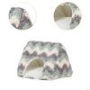Bird Cave Bed Winter Shelter with Detachable Cushion for Budgies and Lovebirds