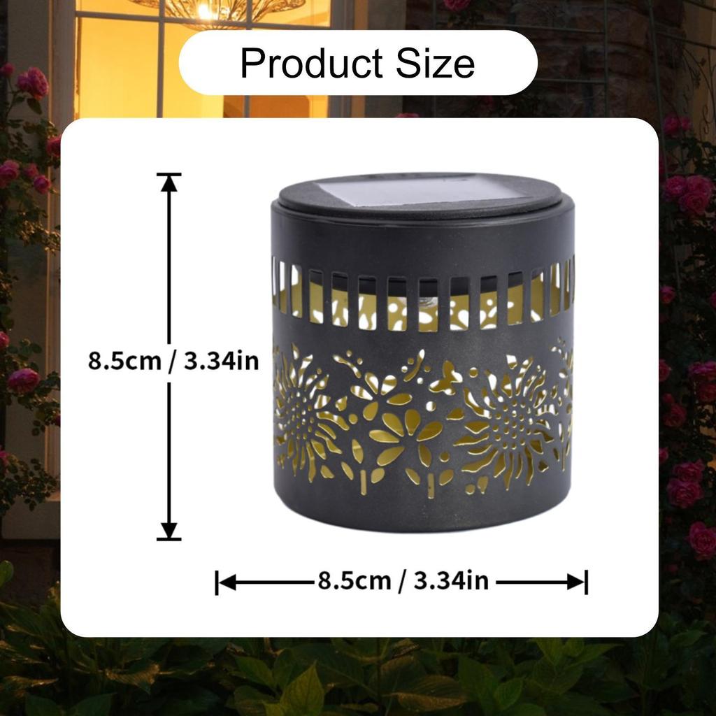 Decorative Solar Lights Outdoor Garden Fence Projector Lamp Powered Light for Post