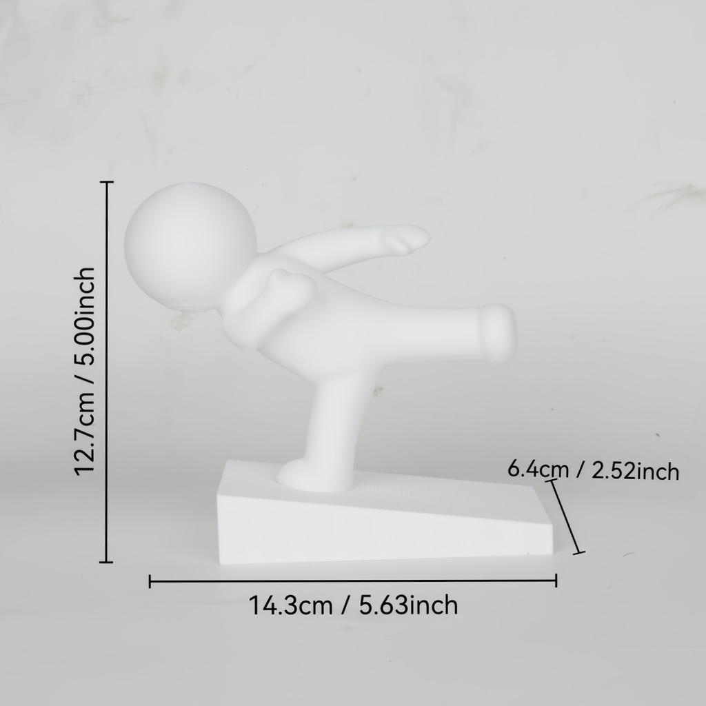 Schwerlast-Türstopper, Kung-Fu-Figuren-Design, Rutschfester Bodenschutz, Einfache Installation, Haustiersicherer Türschutz, Kratz-